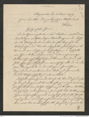 Nachlass Franz Steindachner, Brief von Santiago Roth an Franz Steindachner (18.06.1879), Inv.Nr. 424.01, Seite 1